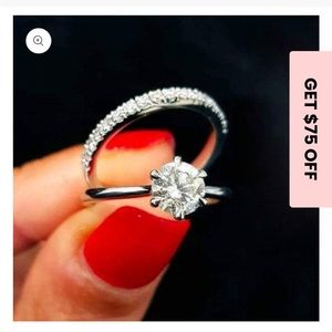 Brand New Handcut Diamond Engagement ring & wedding band set